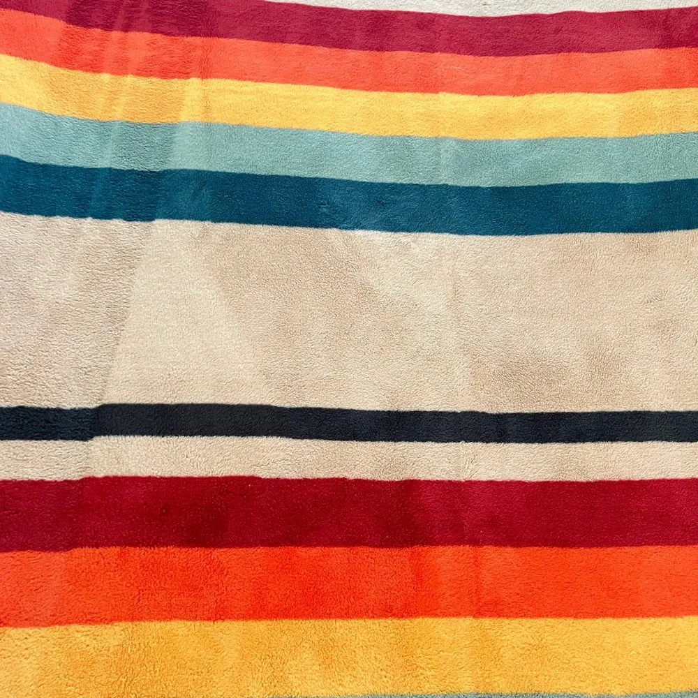 Pendleton Ultra Soft Plush Throw Blanket Mount Foraker Striped 50x70 Cozy Cabin
